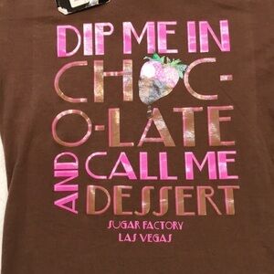 Sugar factory brown NWT large T-shirt